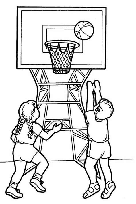 playing basketball coloring pages clip art library