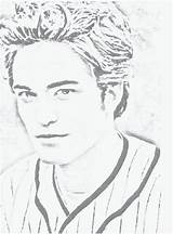 Coloring Edward Pages Twilight Cullen Colouring Jacob Bella Popular sketch template