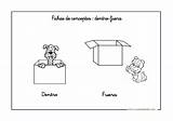 Opuestos Conceptos Colorear Preescolar Fichas Concepto Escuelaenlanube sketch template