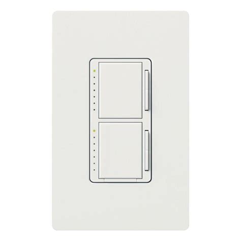 lutron maestro  watt single pole dual dimmer snow ma ll sw  home depot