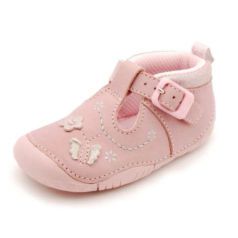 mayflower pink leather girls first shoe