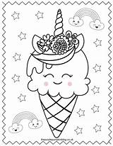 Unicorn Coloring Pages Printable Colouring Ice Cream Cone Sweet Cute Sheet Cake Book Super Kids Sheets Thepurplepumpkinblog Magical Print Sleeping sketch template