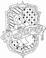 Crest Coloring Ravenclaw Pages Getcolorings Hufflepuff sketch template