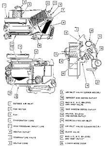 heater core replacement diagram