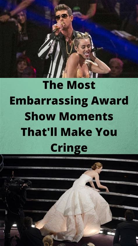 the most embarrassing award show moments that ll make you cringe