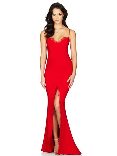chloe lace gown red lace gown designer dresses  gowns