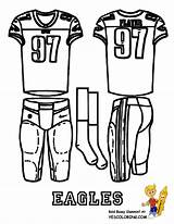 Coloring Pages Football Cincinnati Eagles Reds Philadelphia Clip Printable Uniform Comments Popular Coloringhome sketch template