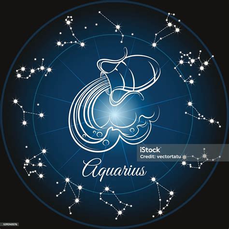Zodiac Sign Aquarius Stock Illustration Download Image Now Aquarius