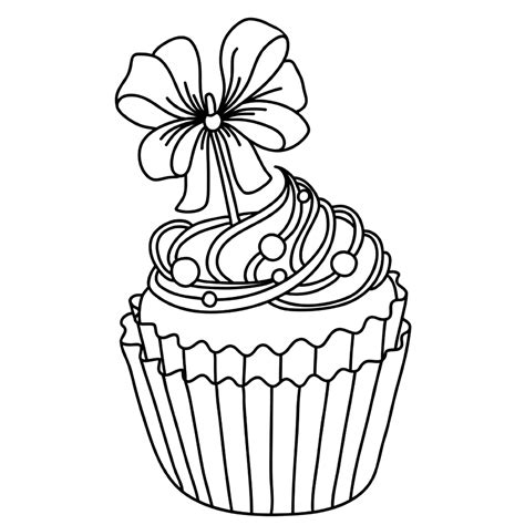 cupcake coloring pages books    printable