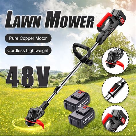 12v 24v 36v 48v Electric Lawn Mower Rechargeable Grass Cutter Trimmer