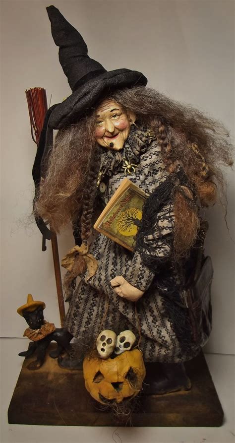 handmade witch  kim sweetkims klausantique vintage halloween