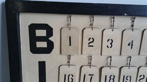 antique industrial large bingo numbered call board  stdibs large