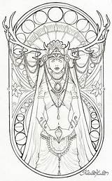 Wiccan Pagan Yoni Wicca Nata Artblog Lineart Hamlet Uterus Natasailincic Obscura Adultos Norse Bos Mandalas Pagine Celta Kali Plasticulture sketch template
