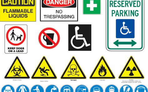 types  safety signs