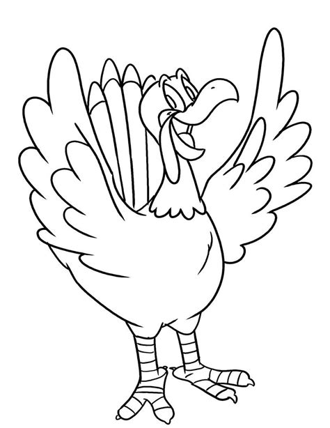turkey coloring pages happy turkey  printable coloring pages
