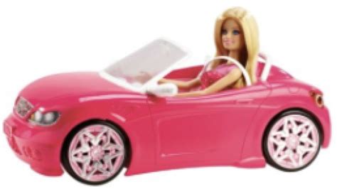 barbie convertible car doll    attesco direct