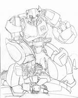 Transformers Cliffjumper Prime Pages Colouring Deviantart sketch template