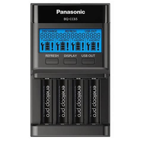 Carregador Panasonic Smart Eneloop Refresh Bq Cc65 Digital No Shoptime