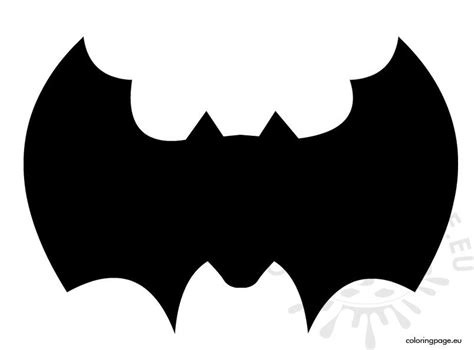 bat template  cut  coloring page