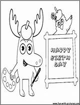Coloring Moose Zee Pages Birthday Happy Nickelodeon Popular Printable Coloringhome Happybirthday sketch template