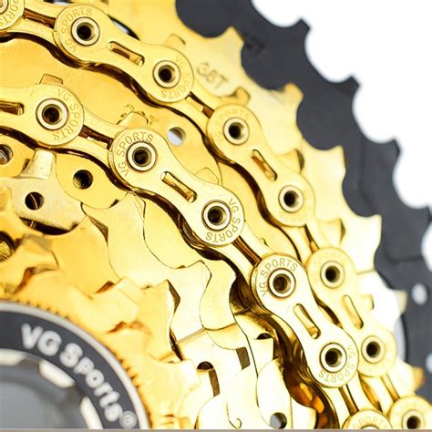 xvg sports  speed bicycle chain  hollow bike chain mountain road ebay