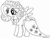 Pony Little Fluttershy Coloring Pages Play sketch template