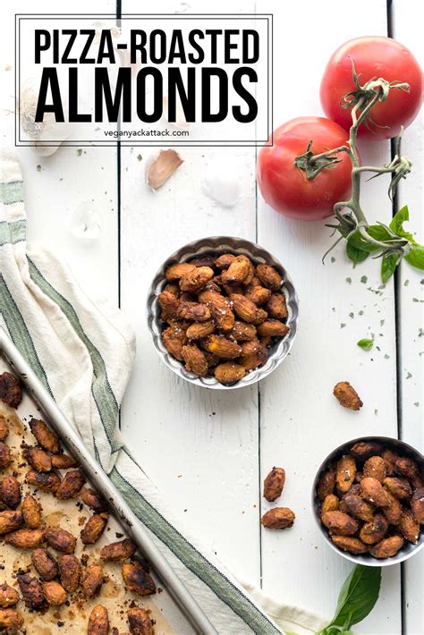 8 ingredient pizza roasted almonds vegan yack attack