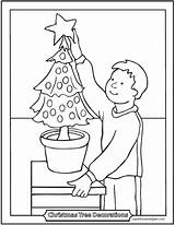Christmas Coloring Tree Pages Star Boy Decorations Cute Blank Darlings Deco Color Getcolorings Small Printable Drawing Getdrawings Decorating Colorings sketch template