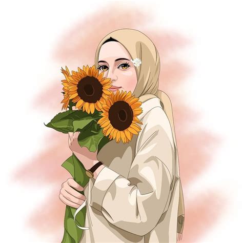 Instagram Kartun Muslimahh Cartoon Girl Drawing Girls Cartoon Art