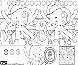 Nd Eight Differences Christmas Coloring Games Difference Easy Find Pages sketch template