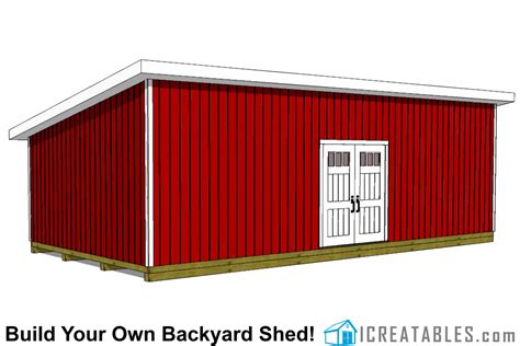 lean  shed plans large lean  shed plans