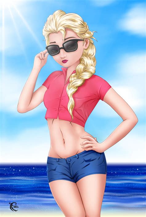 elsa at the beach by dormant0611 [modern clothing sexy elsa] from r elsamasterrace queenelsa
