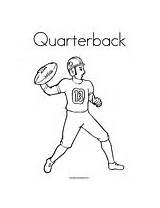 Manning Football Quarterback sketch template