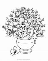 Coloring Flower Pages Flowers Vase Spring There Beginning Future Because Always Only Will sketch template