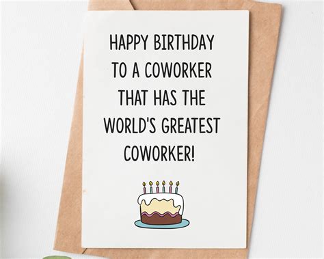 birthday card  coworker printable enjoy  special day happy