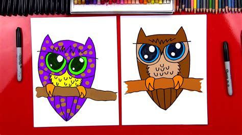 draw  owl art  kids hub