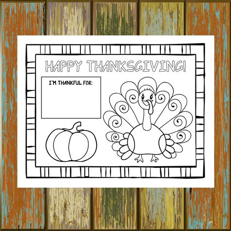 printable printable thanksgiving placemats printable word searches