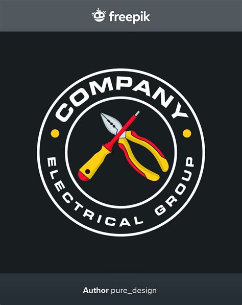 company logo  electrical group  scissors  wires   side