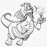Figment Sketch Drawing Sketches Drawings Dragon Character Cohen Disney Cartoon Dreamfinder Epcot Draw Cartoons References Dinosaurs sketch template