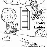 Jacob Esau Ladder Coloring Netart sketch template