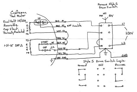 single phase reversing contactor wiring digital  schematic