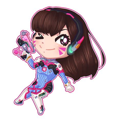 D Va Overwatch Chibi By Raemiie On Deviantart