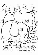 Colorare Elefanti Pianetabambini Elefante Disegno Versione Singolarmente sketch template