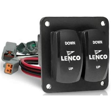 lenco electric trim tab kit complete kit  double rocker control switch     tabs