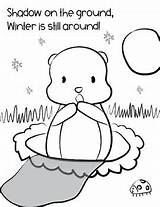 Activity Coloring Groundhog Preview sketch template