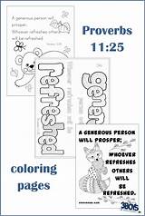 Proverbs Coloring 25 Pages Generosity sketch template