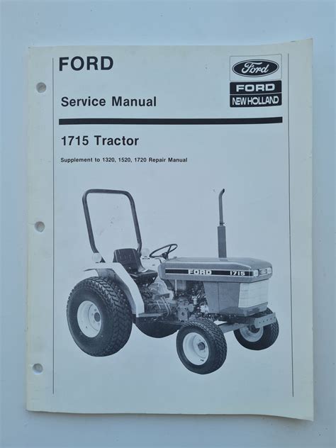 ford  tractor service manual supplement     repair manual sps parts
