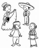 Culture Coloring Pages Mexican Mexico Getcolorings Color sketch template