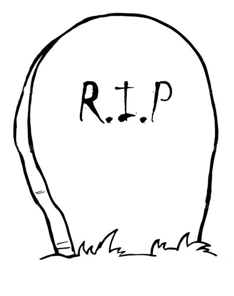 tombstone template printable clipart