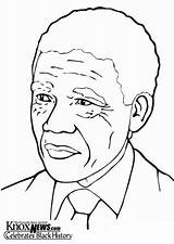 Nelson Mandela Coloring History Choose Board Month sketch template